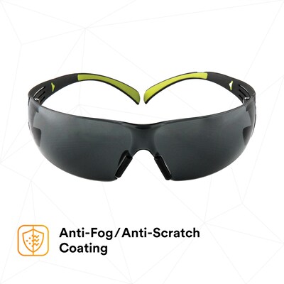3M SecureFit Anti-Fog Safety Glasses, Clear Lens, 20/Carton (SF402AF)