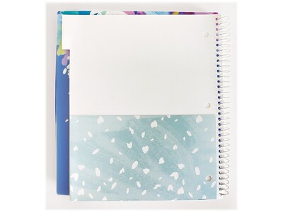 Carolina Pad Silver Lining 5-Subject Notebook, 9.75" x 11", College-Ruled, 150 Sheets, Assorted Colors (17504)