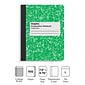 Staples® Composition Notebook, 7.5" x 9.75", College Ruled, 100 Sheets, Green (ST55066)