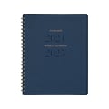2024-2025 AT-A-GLANCE Signature 8.5 x 11 Academic Weekly & Monthly Planner, Faux Leather Cover, Na