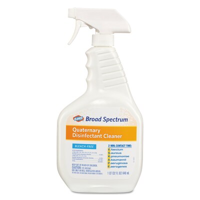 Clorox Broad Spectrum Quaternary Disinfectant Cleaner, 32 oz. Spray Bottle (CLO30649EA)