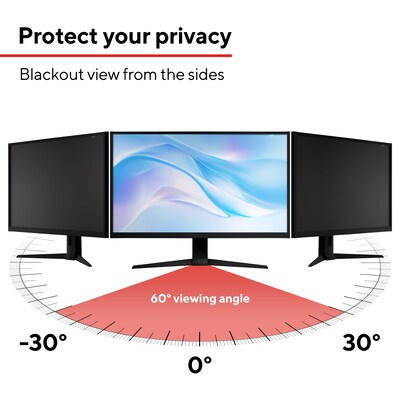 Staples TECH Anti-Glare Privacy Filter for 23.8 Widescreen Monitor (16:9) (ST62135-CC)
