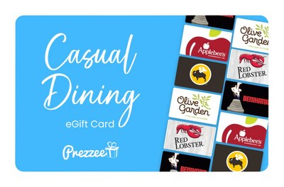 $10 Prezzee Casual Dining eGift Card - 5 Top Brands