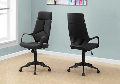 Monarch Specialties Inc. Fabric Executive Chair, Black (I 7272)