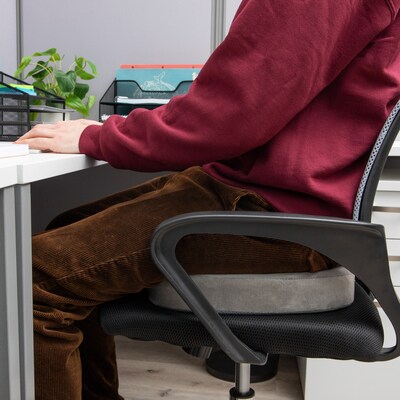 Mind Reader Harmony Collection Foam Seat Cushion, Gray (SEACUSH-GRY)