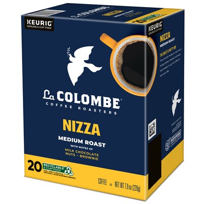 La Colombe Nizza Coffee Keurig® K-Cup® Pods, Medium Roast, 80/Carton (5000380612CT)