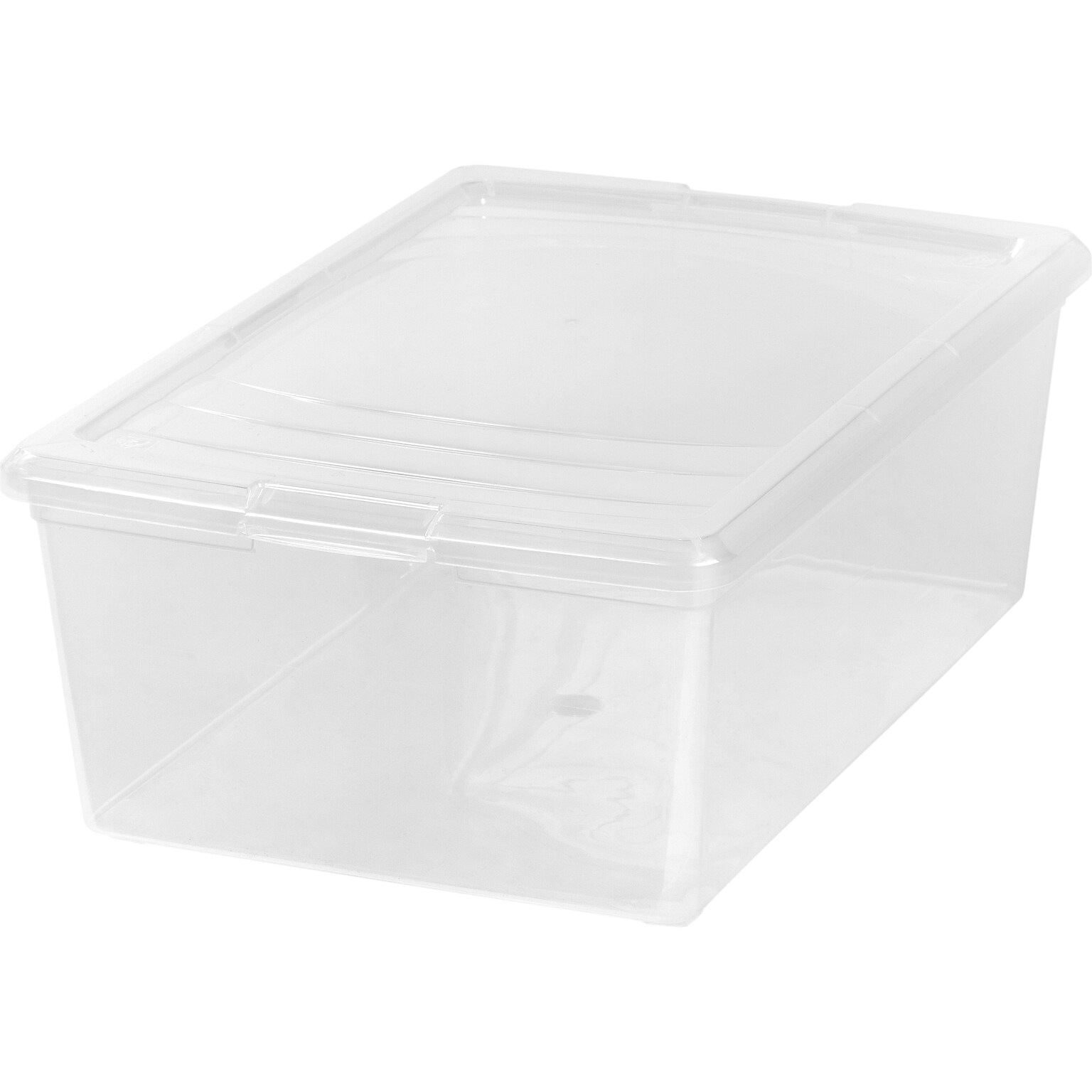 Iris 13.5 Qt. Lift Off Lid Storage Tote, Clear (MCB-S)