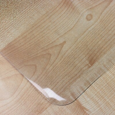 Floortex Desktex® Vinyl Rectangular Desk Pad, 19" x 24", Crystal Clear (NCDMFLVS0022)
