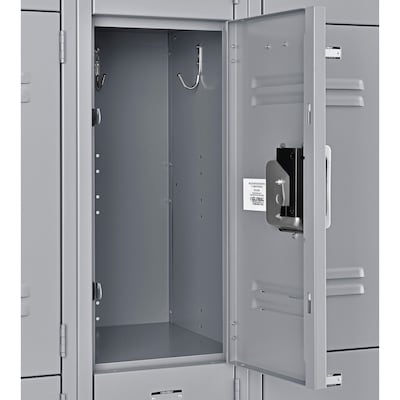 Global Industrial Infinity 78"H 3-Tier 3-Column Storage Locker, Gray (493424GY)