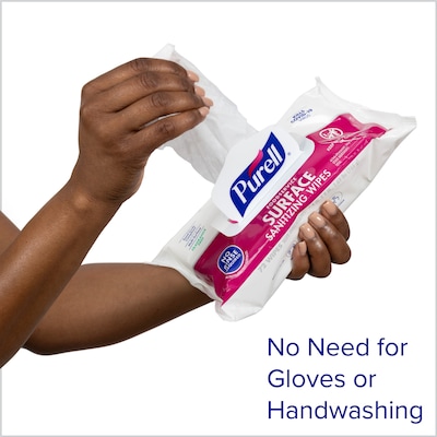 Purell Foodservice Disinfecting Wipes, 72 Wipes/Container (9371-12)