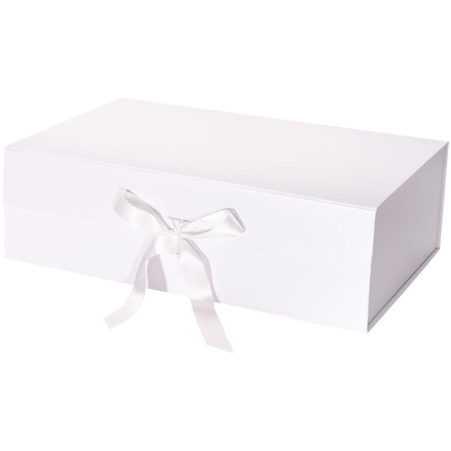 JAM Paper Collapsible Gift Boxes, White (LA-14X9-BX-WHT)