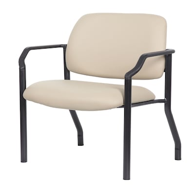 Boss Office Products Bariatric Vinyl Guest Chair, 500 lb. Capacity, Beige (B9591AM-BG-500)