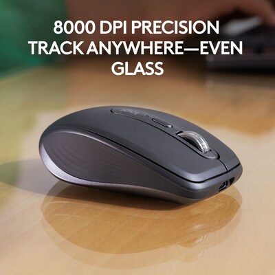 Logitech MX Anywhere 3S for Business Wireless Optical USB Mouse, Graphite (910-006956)