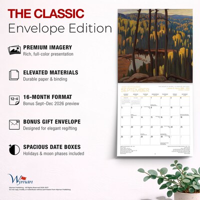 2027 BrownTrout The Group of Seven AGO 8.5" x 8.5" Monthly Wall Calendar, Assorted Colors (9781525617775)
