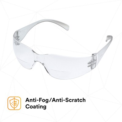 3M Virtua Anti-Fog +1.50 Safety Glasses, Clear Lens, 20/Carton (11513-00000-20)