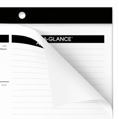 2026 AT-A-GLANCE 17.75 x 11 Monthly Desk Pad Calendar, White/Black (SK14-00-26)