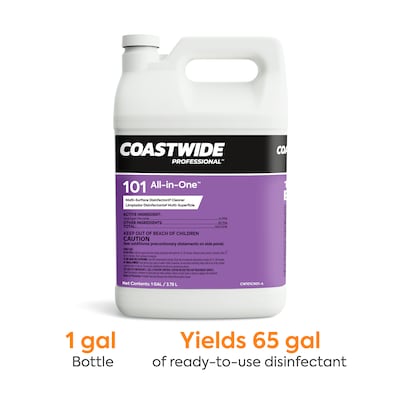 Coastwide Professional All-in-One Peroxide Disinfectant, 1 Gallon, 4/Carton (CW044CN01-A)