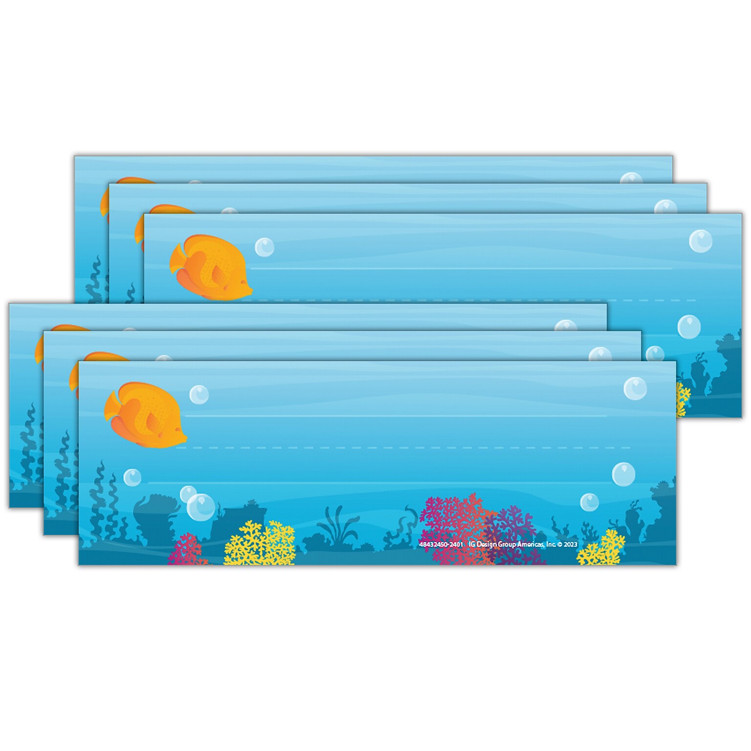 Eureka Seas the Day Tented Name Plates, 36/Pack, 6 Packs (EU-843245-6)
