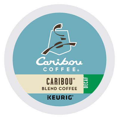 Caribou Coffee Caribou Blend Decaf Coffee, Medium Roast, 0.41 oz. Keurig® K-Cup® Pods, 24/Box (6995)