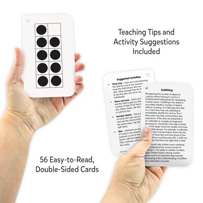 Teacher Created Resources Subitizing Flash Cards, 56/Pack, 6 Packs/Bundle (TCR63000-6)