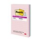 Post-it Recycled Super Sticky Notes, 4" x 6", Wanderlust Pastels Collection, Lined, 90 Sheets/Pad, 3 Pads/Pack (660-3SSNRP)