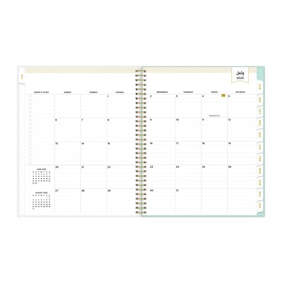2025-2026 Day Designer for Blue Sky Secret Garden 8.5" x 11" Academic Year Weekly & Monthly Planner, Plastic Cover (137896-A26)