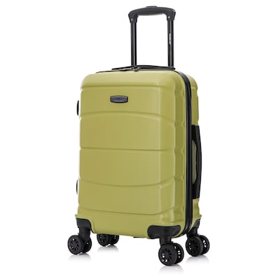 DUKAP Sense 2 Hardside Carry-On Suitcase, 4-Wheeled Spinner, TSA Checkpoint Friendly, Green (DKSEN00S-GRN)