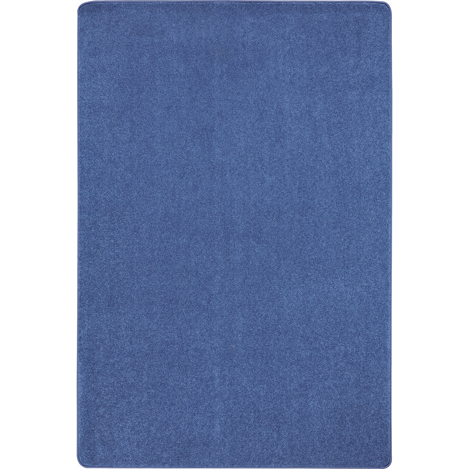 Joy Carpets Just Kidding Polyester 12 x 6 Machine Tufted Rug, Blue (623R-01)