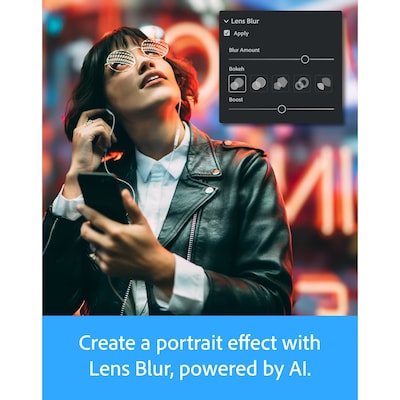 Adobe Lightroom 1TB, AI-Assisted Photo Editor, 1 Year Subscription for 1 User, Windows/Mac, Download