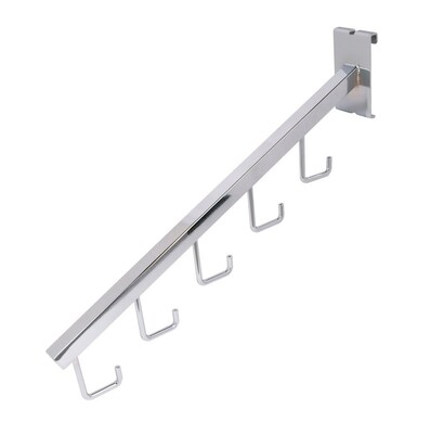 Nahanco 5-Hook Square Tubing Waterfall, Chrome, 18  (GW5H)