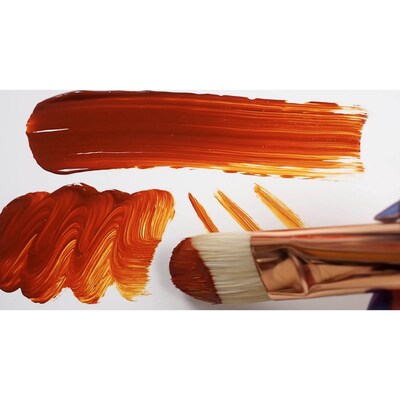 Silver Brush Natural Hog Bristle, Grand Prix Long Filberts Brushes, 4/Pack (SLVGP1063)