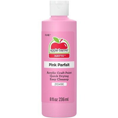 Apple Barrel Acrylic Paint Matte, 8oz., Pink Parfait, 6/Pack (APP21049E-6)