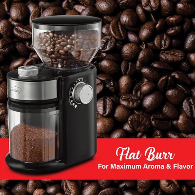 Brentwood Automatic Burr Coffee Bean Grinder Mill, Black (CG-2021BK)