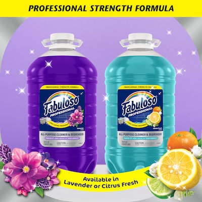 Fabuloso Professional All-Purpose Glass & Surface Cleaner Degreaser Bottle, Lavender Scent, 125 oz. (61051910)