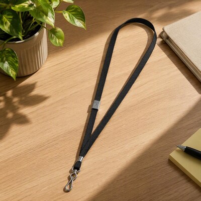 Staples Breakaway ID Badge Lanyards, Black (18910)