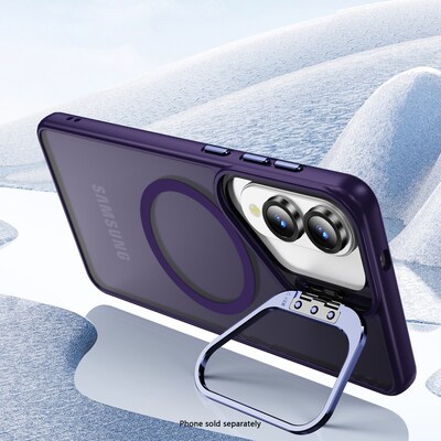SaharaCase Venture Series Kickstand MagSafe Phone Case for Samsung Galaxy S25 Edge, Shock Absorbing, Purple Orchid (CP00830)