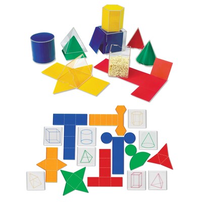 Learning Resources Folding Geometric Shapes Combo Set, Pack of 32 (LER0912)