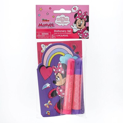 Party City Minnie Mouse 5-Piece Stationery Set, Multicolor (AM3902570-NS)