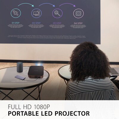 ViewSonic Portable M2 Pico Handheld DLP Projector, Black