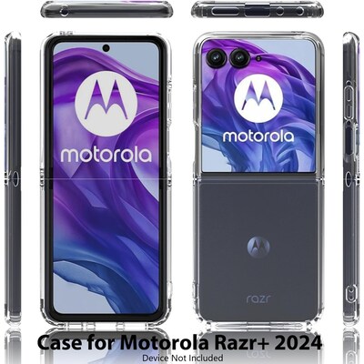 SaharaCase Venture Phone Case for Motorola Razr+, Shock Absorbing, Clear (CP00626)