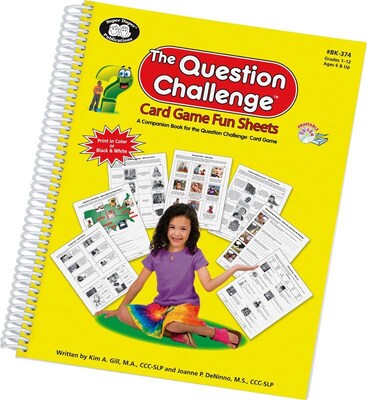 Super Duper® The Question Challenge™ Card Game Fun Sheets Book