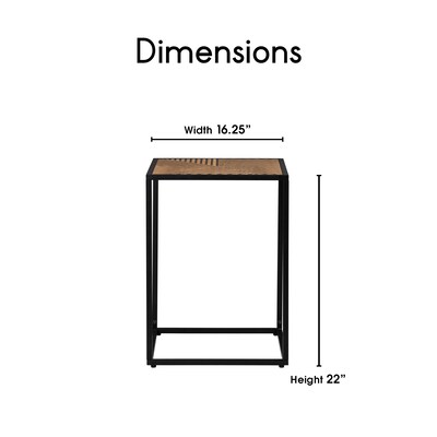 Elle Decor Julian Side Table, Black (FUST20069A)