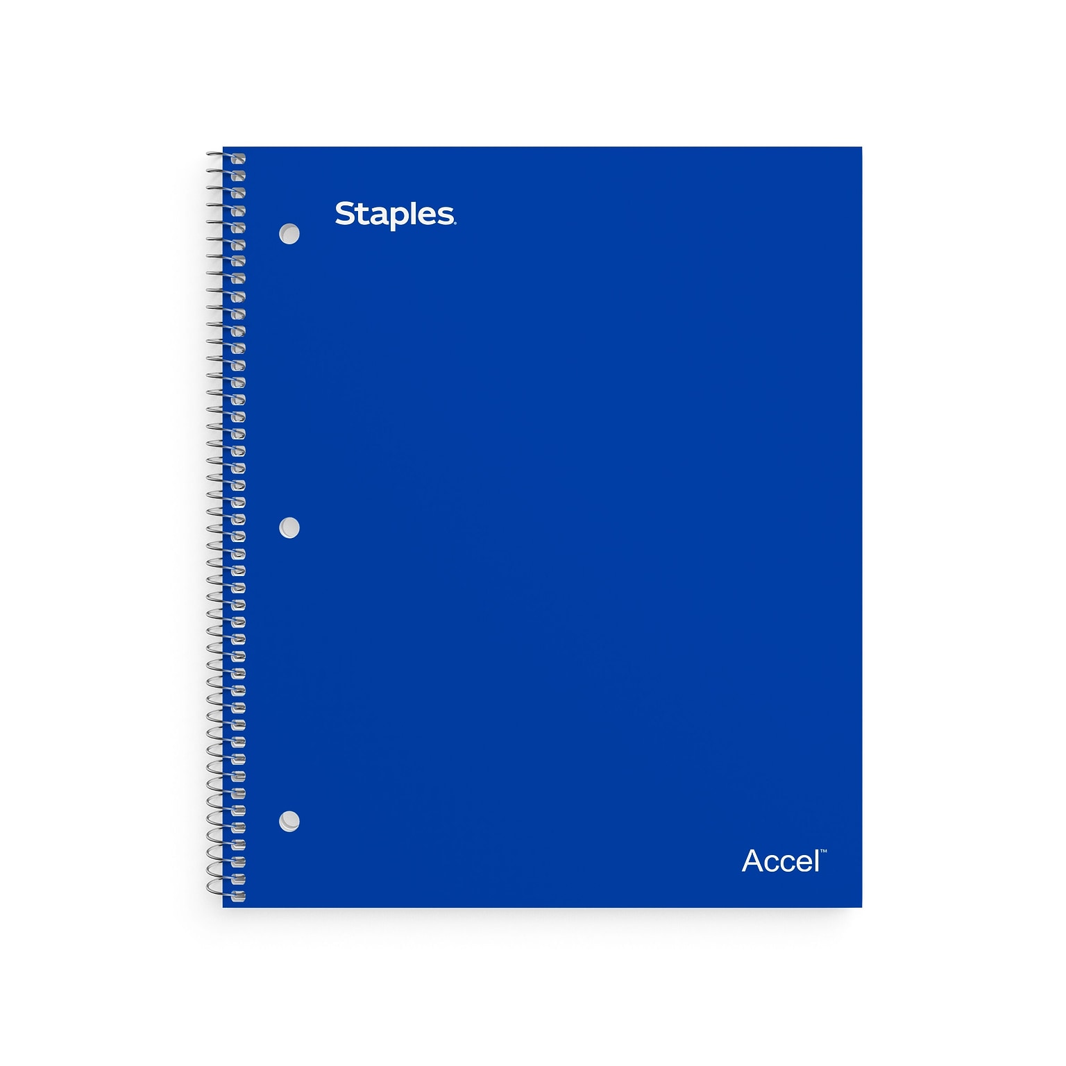 Staples Premium 2-Subject Notebook, 8.5 x 11, College Ruled, 120 Sheets, Blue (TR58311)