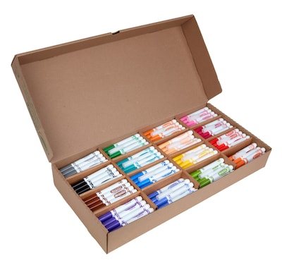 Crayola Kid's Markers, Broad Line, Assorted Colors, 256/Carton (58-8201)