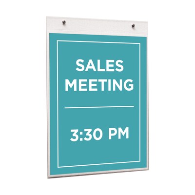NuDell Sign Holder, 8.5 x 11, Clear Plastic (NUD38011)