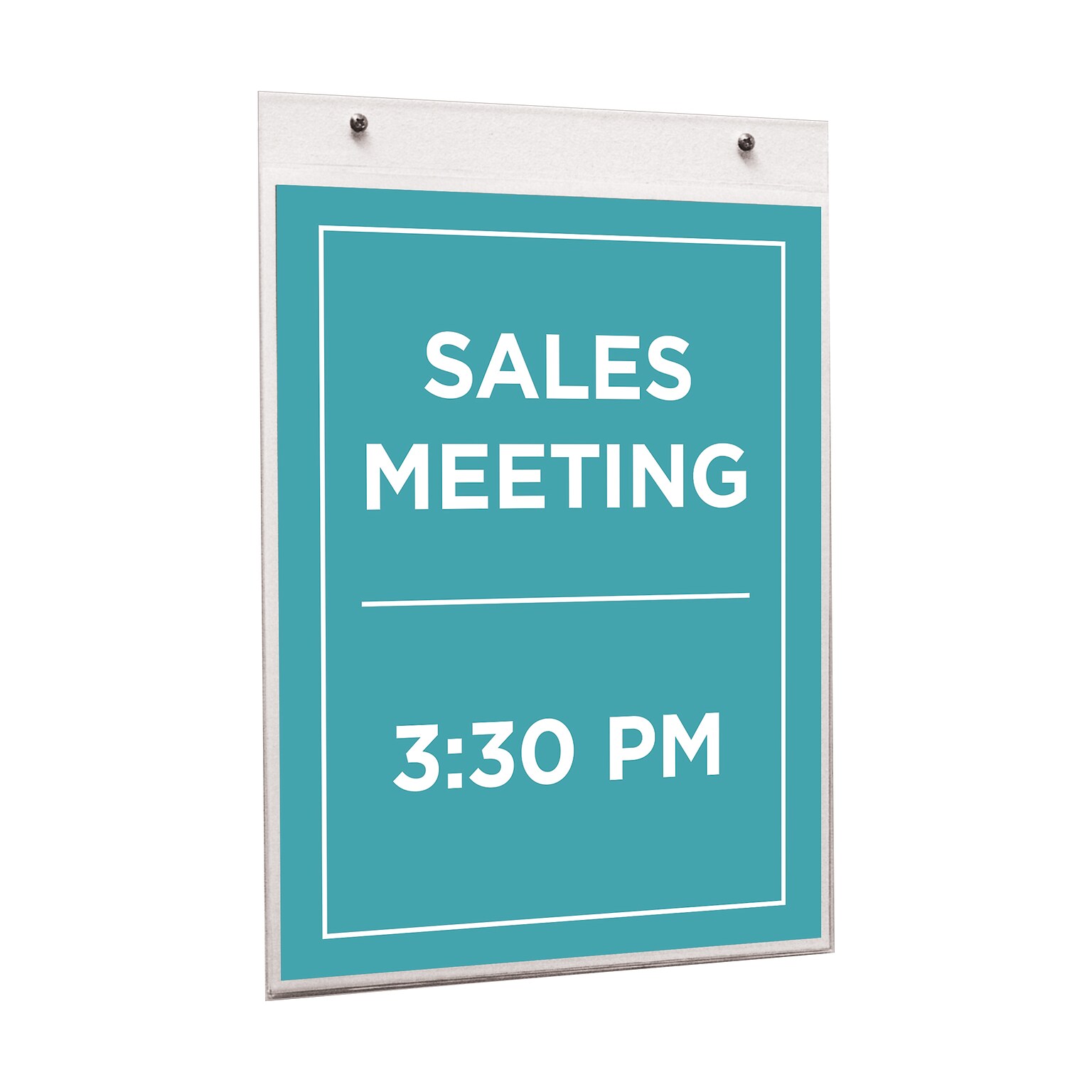NuDell Sign Holder, 8.5 x 11, Clear Plastic (NUD38011)