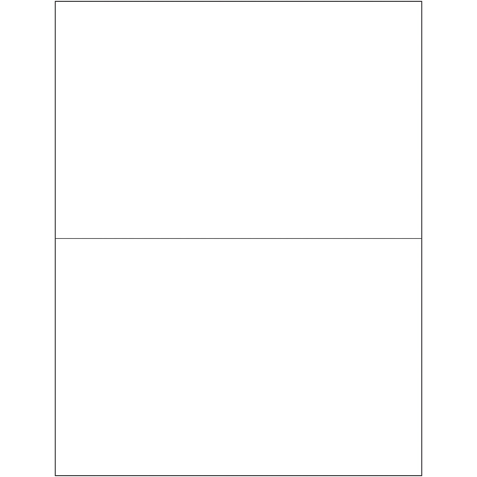 Tape Logic Removable Rectangle Laser Labels, 8 1/2 x 5 1/2, White, 200/Case (LL270)