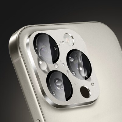SaharaCase Ultra-Strong Camera Lens Protector for Apple iPhone 16 Pro and 16 Pro Max, Natural Titanium, 2/Pack (ZD00163)