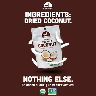 Mavuno Harvest Gluten Free Organic Dried Coconut Fruit Snacks, 2 oz., 6 Bags/Pack (MAHW-CCNT2OZ6PK)