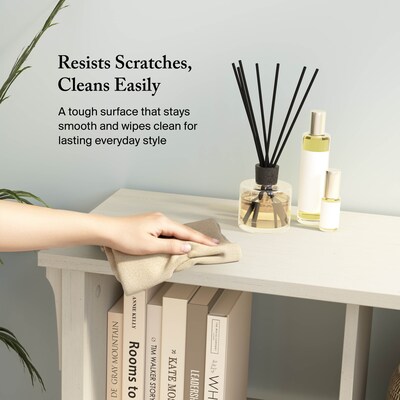 Bush Home Salinas 6 Cube Organizer, Antique White (SAB148AW-03)